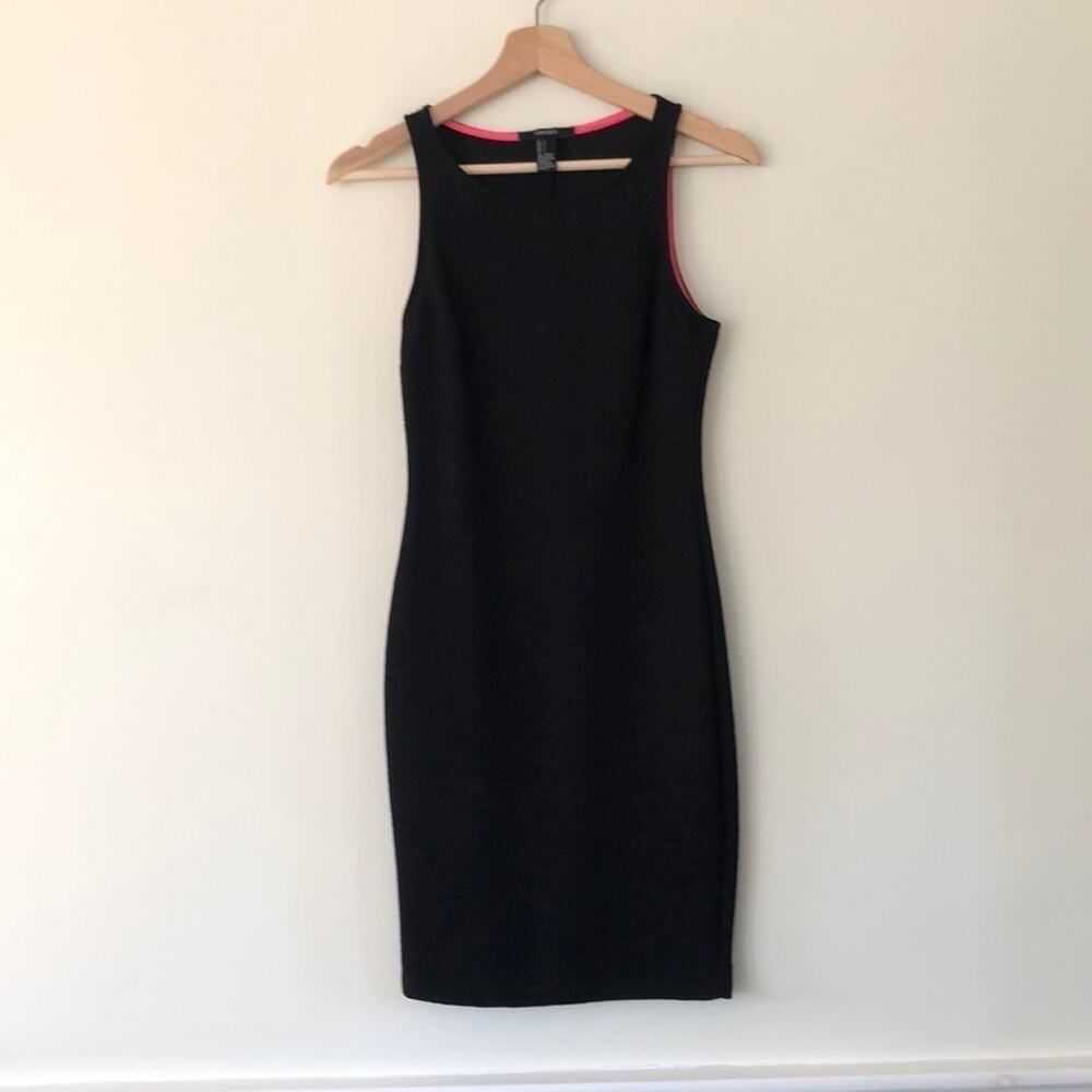 Forever 21 Black Bodycon Dress Size S Sleeveless Stretch Club